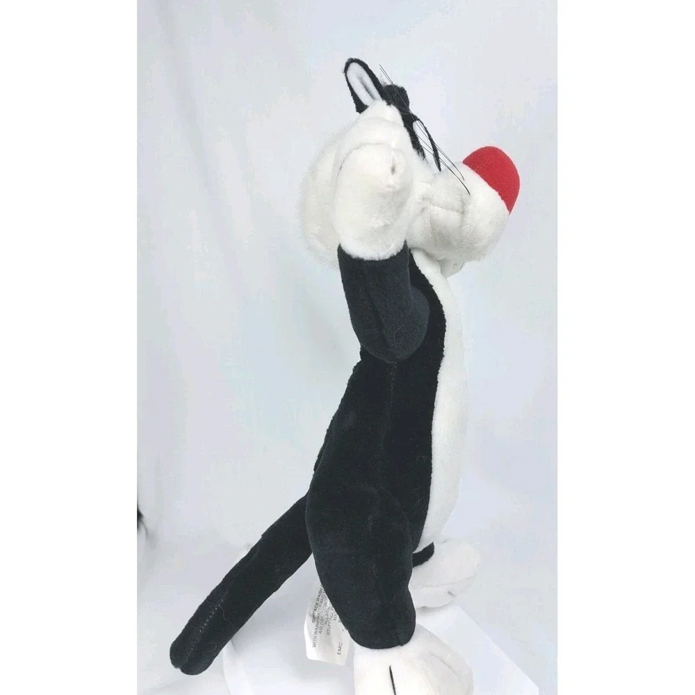 Looney Tunes Sylvester Plush TYCO Stuffed Animal Black Cat 14